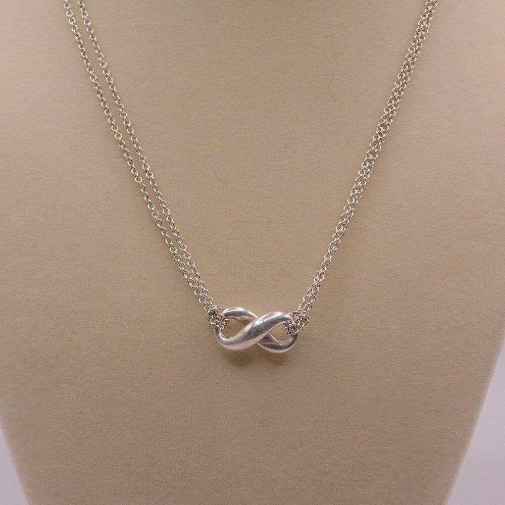 TIFFANY INFINITY NECKLACE - 16 INCHES - Picture 4 of 13